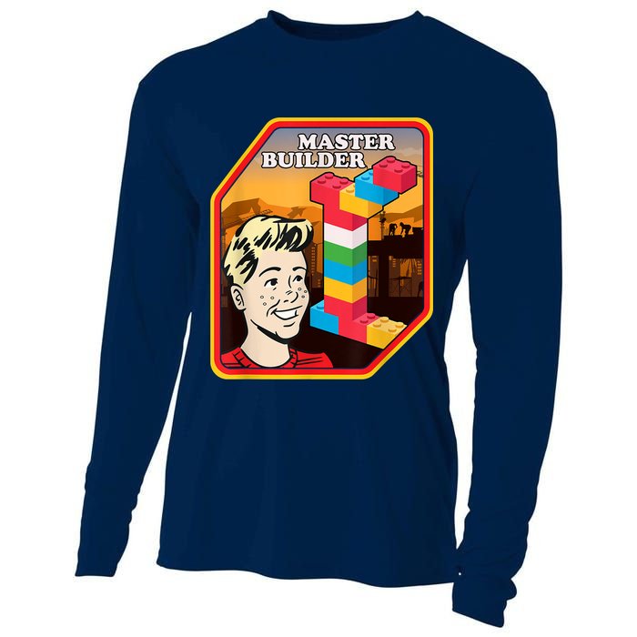 Master Builder Construction Building Blocks Bricks Engineer Cooling Performance Long Sleeve Crew