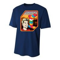 Master Builder Construction Building Blocks Bricks Engineer Youth Performance Sprint T-Shirt