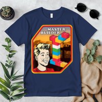 Master Builder Construction Building Blocks Bricks Engineer Premium T-Shirt