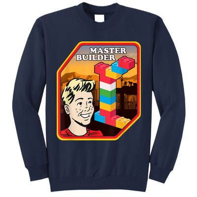 Master Builder Construction Building Blocks Bricks Engineer Tall Sweatshirt