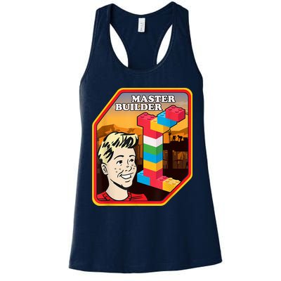 Master Builder Construction Building Blocks Bricks Engineer Womens Tank Top