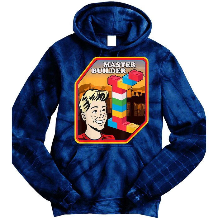 Master Builder Construction Building Blocks Bricks Engineer Tie Dye Hoodie