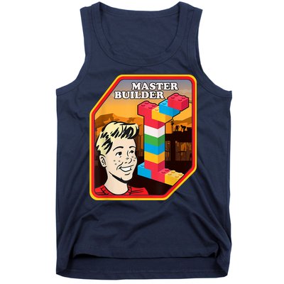 Master Builder Construction Building Blocks Bricks Engineer Tank Top
