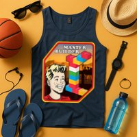 Master Builder Construction Building Blocks Bricks Engineer Tank Top