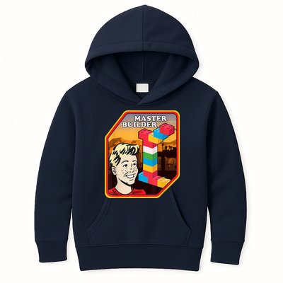 Master Builder Construction Building Blocks Bricks Engineer Kids Hoodie