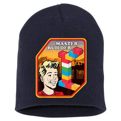 Master Builder Construction Building Blocks Bricks Engineer Short Acrylic Beanie