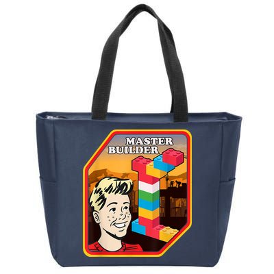 Master Builder Construction Building Blocks Bricks Engineer Zip Tote Bag
