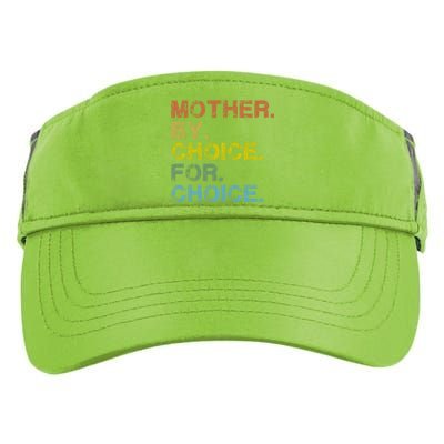 Mother By Choice For Choice Reproductive Right Vintage Retro Gift Adult Drive Performance Visor