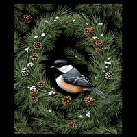 Maine Black Capped Chickadee With Pine Funny Gift Cooling Performance Crew T-Shirt