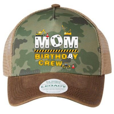 Mom Birthday Crew Construction Family Birthday Party Legacy Tie Dye Trucker Hat