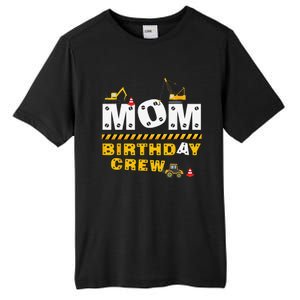 Mom Birthday Crew Construction Family Birthday Party Tall Fusion ChromaSoft Performance T-Shirt