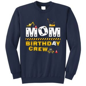 Mom Birthday Crew Construction Family Birthday Party Sweatshirt