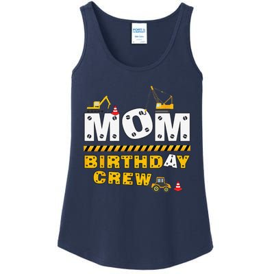 Mom Birthday Crew Construction Family Birthday Party Ladies Essential Tank