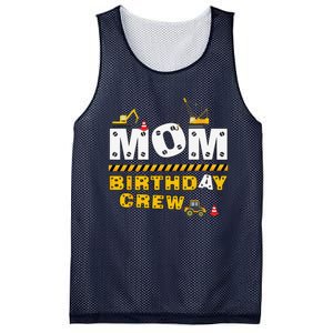 Mom Birthday Crew Construction Family Birthday Party Mesh Reversible Basketball Jersey Tank