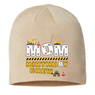 Mom Birthday Crew Construction Family Birthday Party Sustainable Beanie