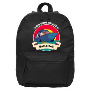 Matching Bahamas Cruise Girl Gone Cruising Trip 16 in Basic Backpack