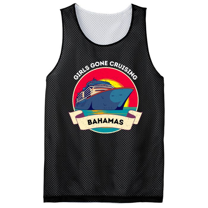 Matching Bahamas Cruise Girl Gone Cruising Trip Mesh Reversible Basketball Jersey Tank