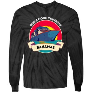 Matching Bahamas Cruise Girl Gone Cruising Trip Tie-Dye Long Sleeve Shirt