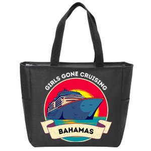 Matching Bahamas Cruise Girl Gone Cruising Trip Zip Tote Bag