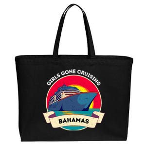 Matching Bahamas Cruise Girl Gone Cruising Trip Cotton Canvas Jumbo Tote