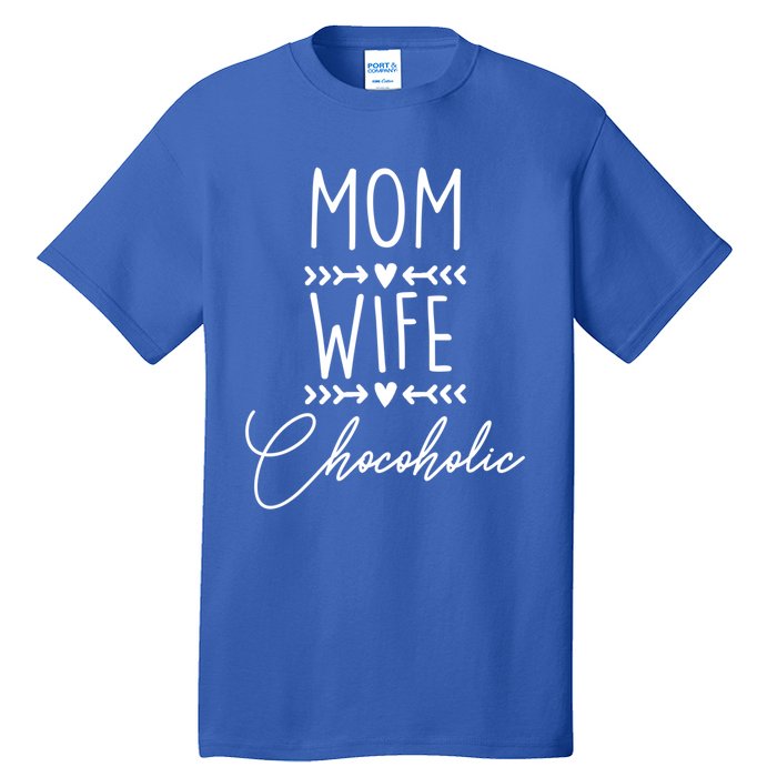 Mom Boss Chocolate Lover Mom Wife Chocoholic Graphic Tee Funny Gift Tall T-Shirt