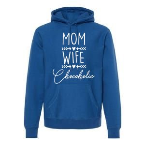 Mom Boss Chocolate Lover Mom Wife Chocoholic Graphic Tee Funny Gift Premium Hoodie