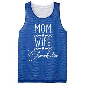 Mom Boss Chocolate Lover Mom Wife Chocoholic Graphic Tee Funny Gift Mesh Reversible Basketball Jersey Tank