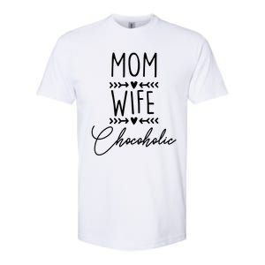 Mom Boss Chocolate Lover Mom Wife Chocoholic Graphic Tee Funny Gift Softstyle CVC T-Shirt