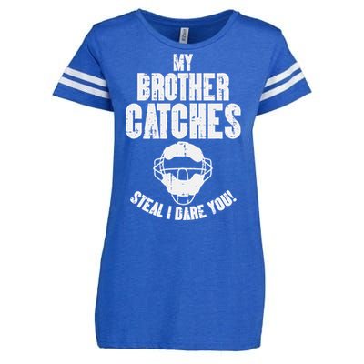 My Brother Catches Baseball Catcher Enza Ladies Jersey Football T-Shirt