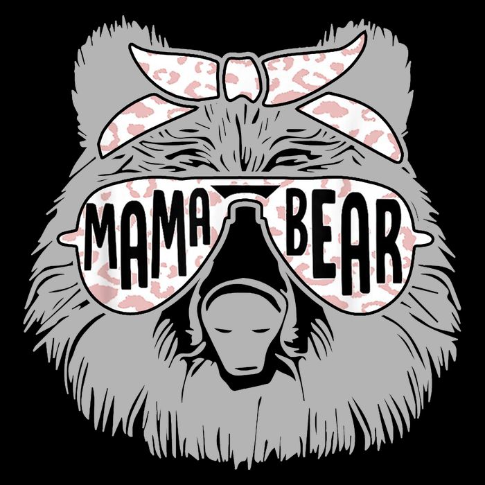 Mama Bear Cute Gift Mom Cooling Performance Crew T-Shirt