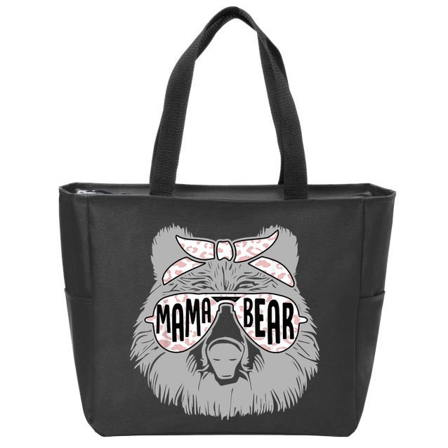 Mama Bear Cute Gift Mom Zip Tote Bag