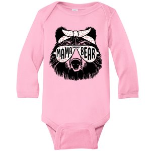 Mama Bear Cute Gift Mom Baby Long Sleeve Bodysuit