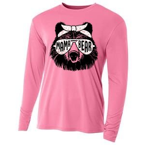 Mama Bear Cute Gift Mom Cooling Performance Long Sleeve Crew