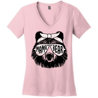 Mama Bear Cute Gift Mom Women's V-Neck T-Shirt