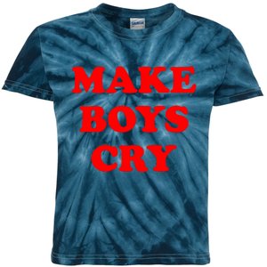 Make Boys Cry Funny Humor Kids Tie-Dye T-Shirt