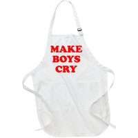 Make Boys Cry Funny Humor Full-Length Apron With Pockets