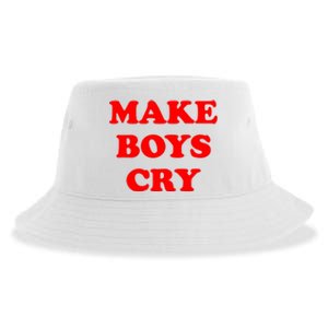 Make Boys Cry Funny Humor Sustainable Bucket Hat