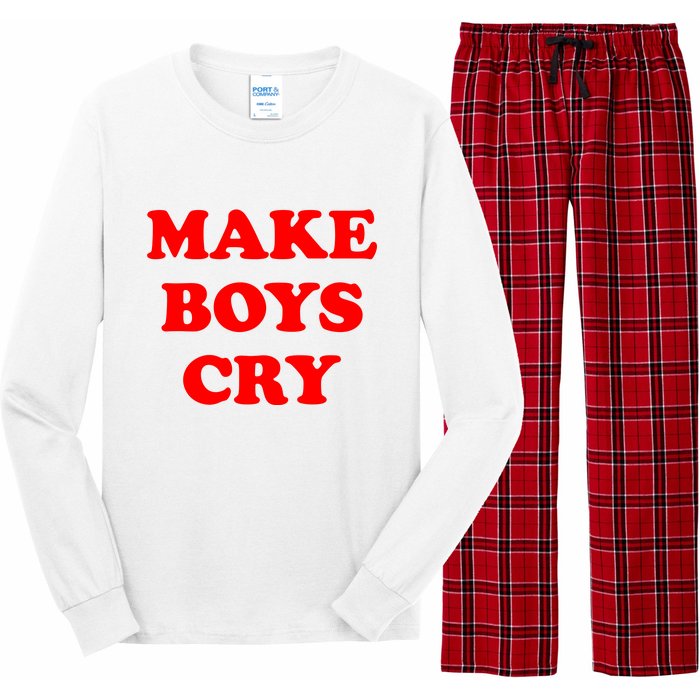 Make Boys Cry Funny Humor Long Sleeve Pajama Set