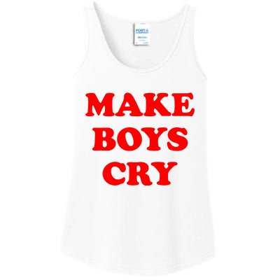 Make Boys Cry Funny Humor Ladies Essential Tank