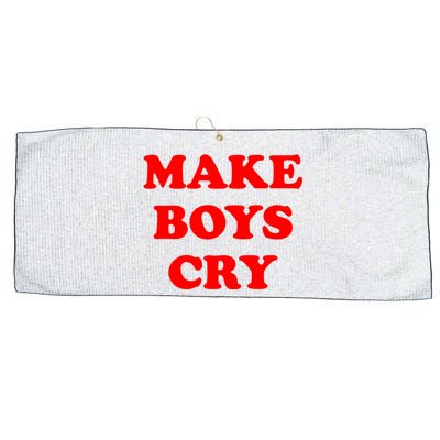 Make Boys Cry Funny Humor Large Microfiber Waffle Golf Towel