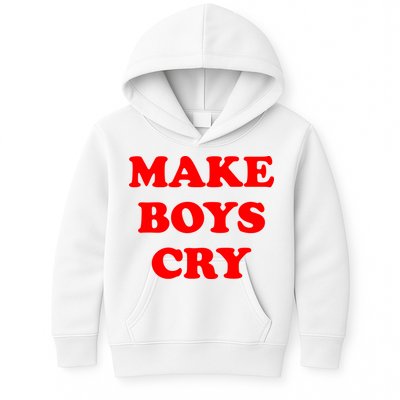 Make Boys Cry Funny Humor Kids Hoodie