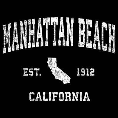 Manhattan Beach California Ca Vintage Sports Design T-Shirt