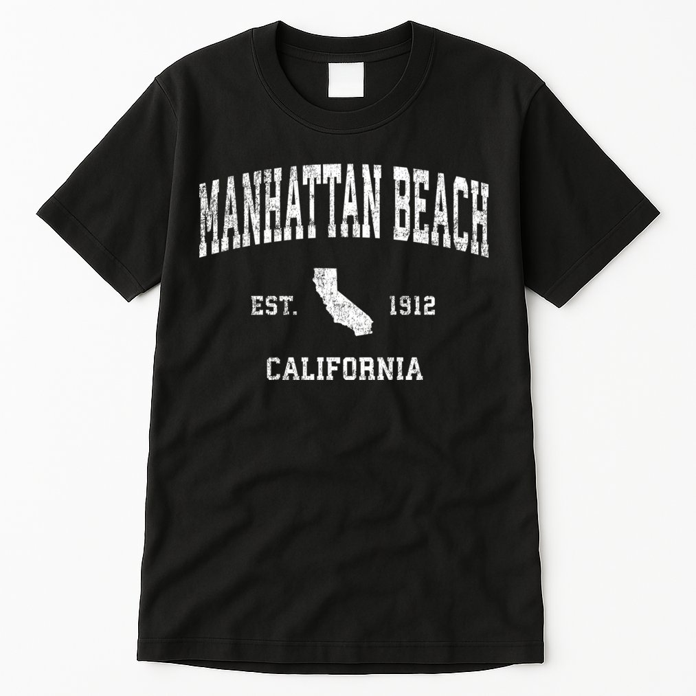Manhattan Beach California Ca Vintage Sports Design Tall T-Shirt