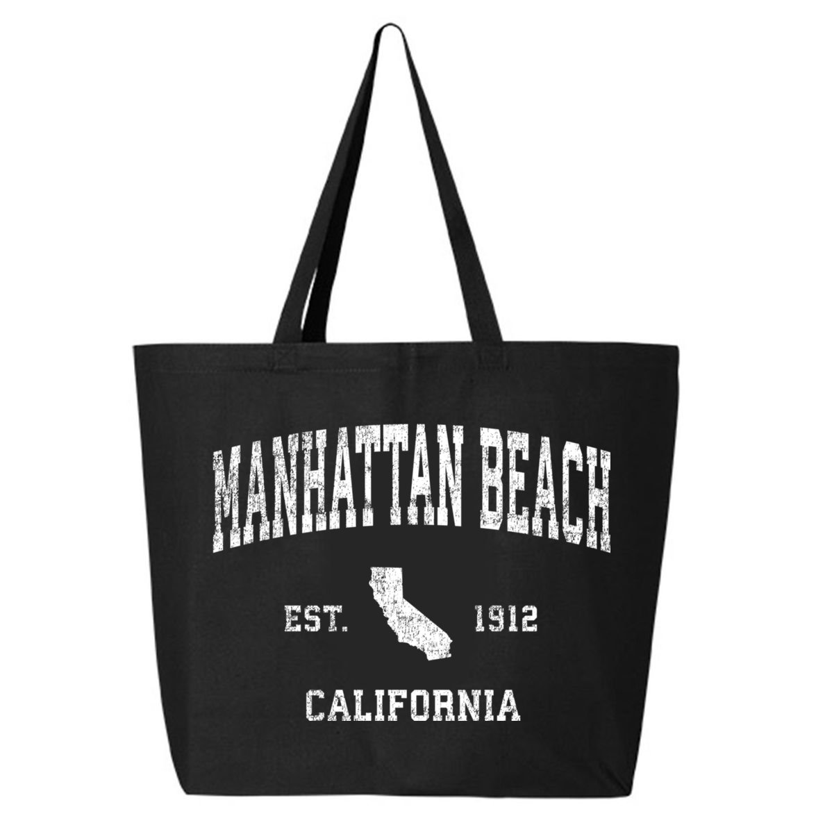 Manhattan Beach California Ca Vintage Sports Design 25L Jumbo Tote