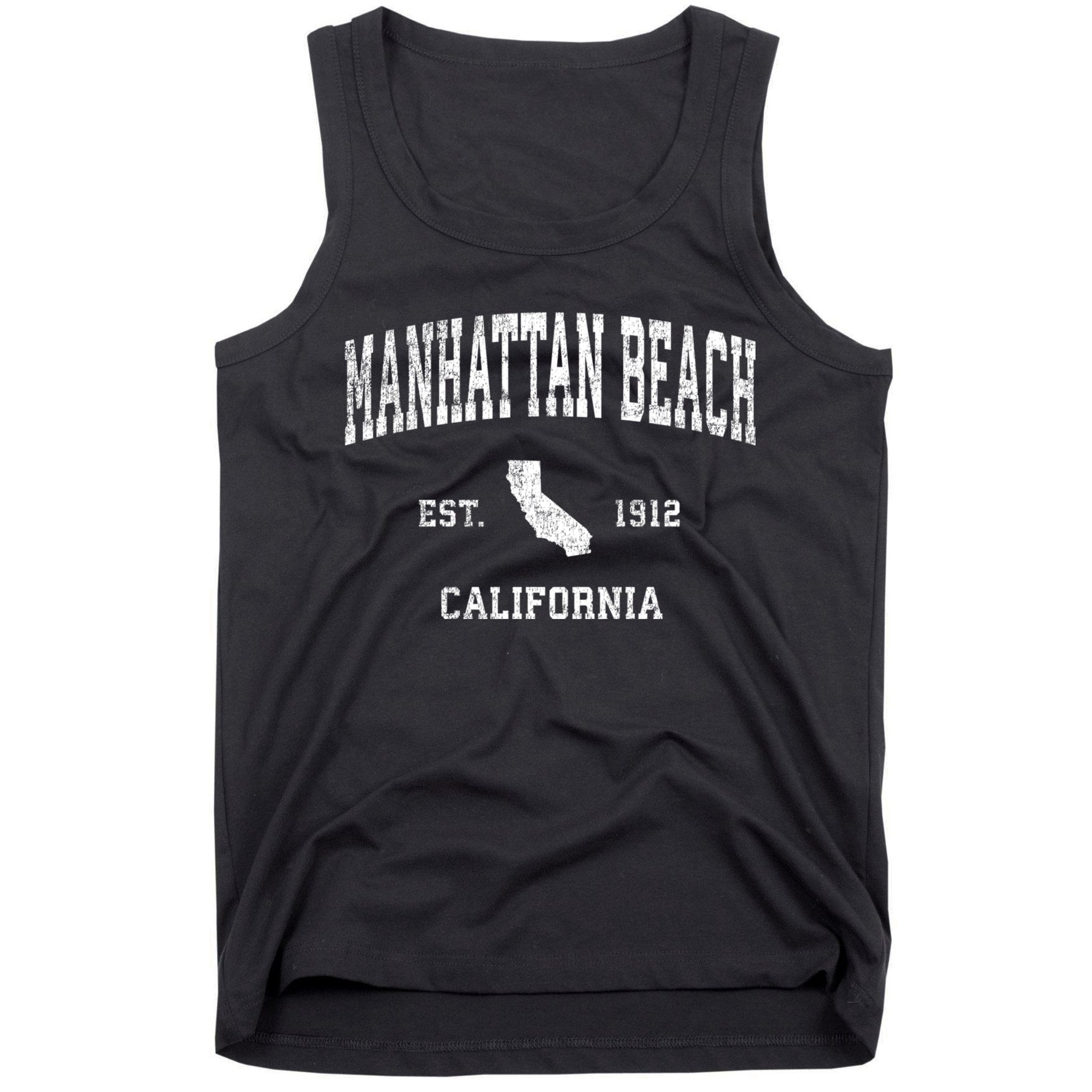 Manhattan Beach California Ca Vintage Sports Design Tank Top