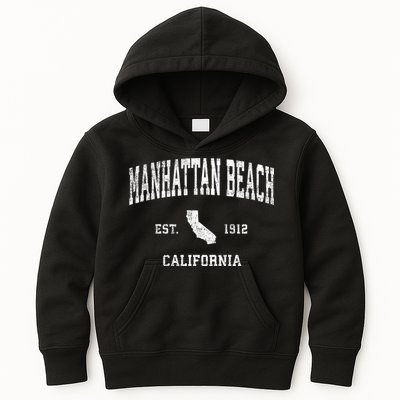 Manhattan Beach California Ca Vintage Sports Design Kids Hoodie