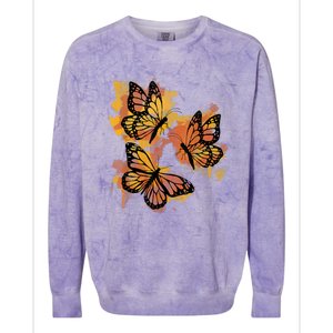 Monarch Butterfly Colourful Butterfly Colorblast Crewneck Sweatshirt