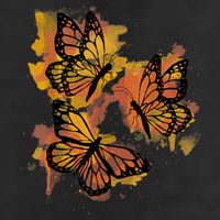 Monarch Butterfly Colourful Butterfly Cool Comfort Performance Bucket Hat