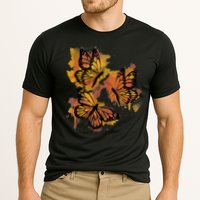Monarch Butterfly Colourful Butterfly Cooling Performance Crew T-Shirt