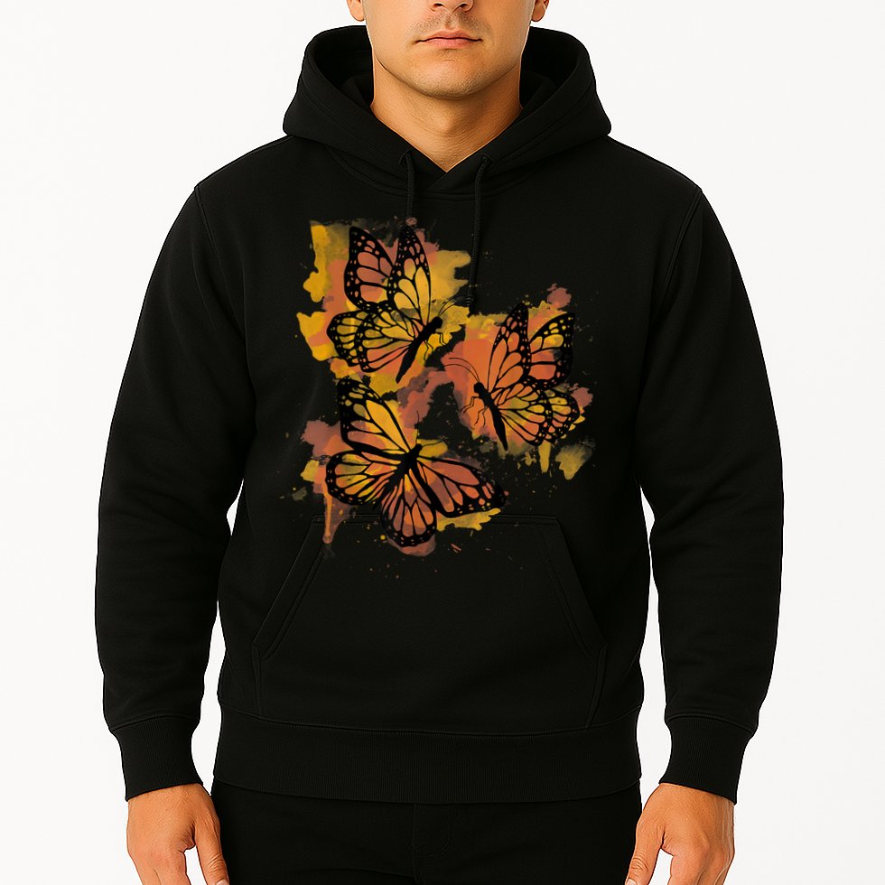 Monarch Butterfly Colourful Butterfly Hoodie